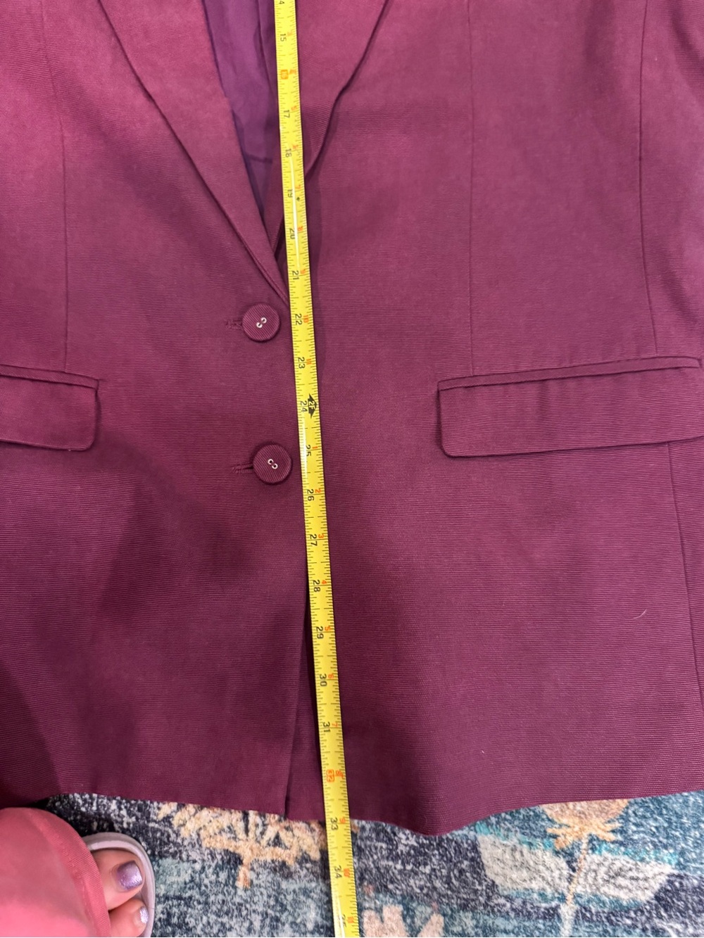 FARM Rio Plum Two-Button Blazer - Picture 7 of 9